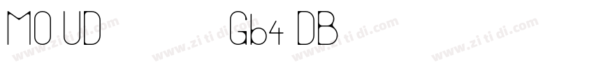 MO UD新ゴ 簡体字 Gb4 DB字体转换